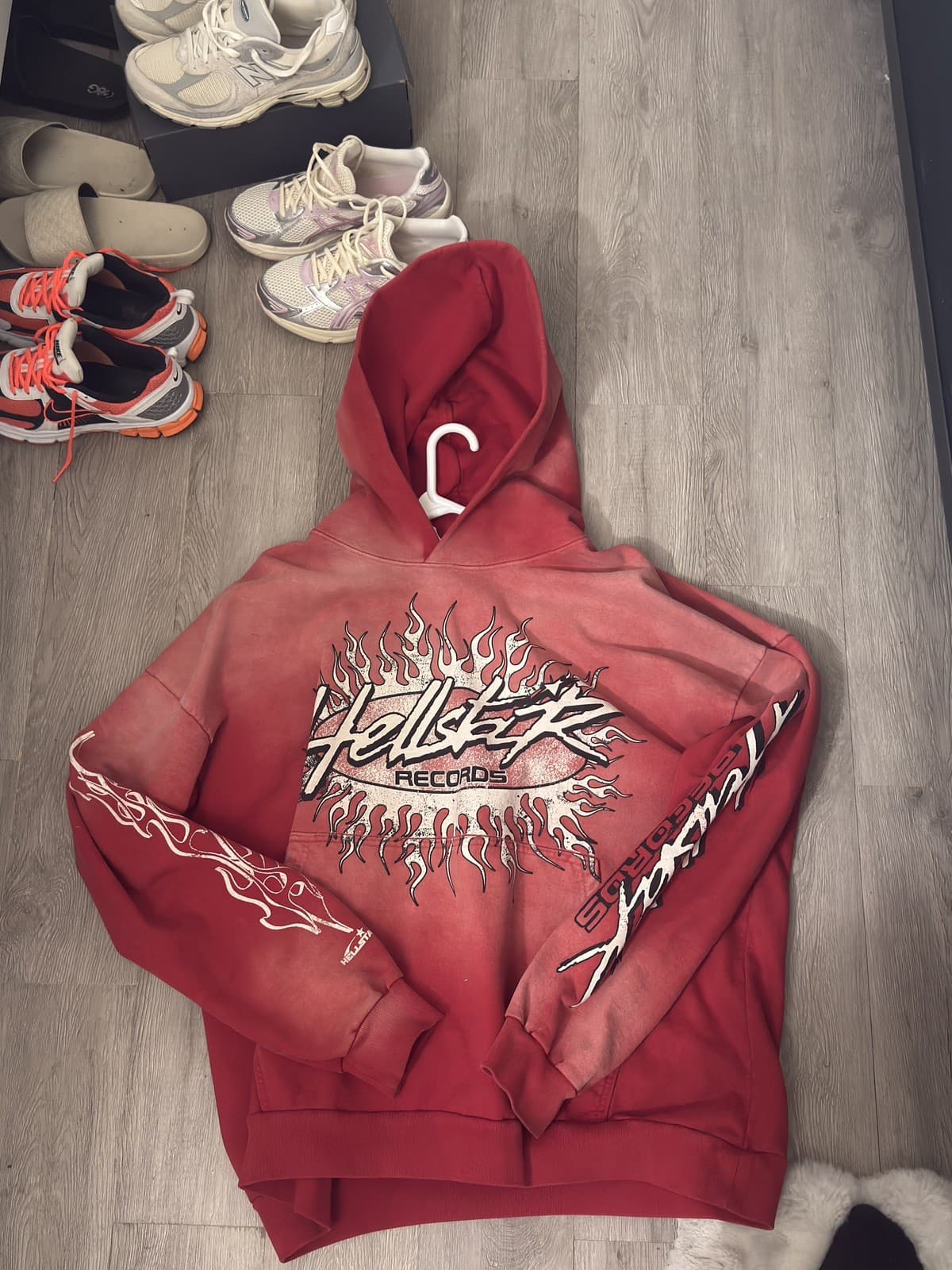 Size - XL Hellstar Records Red Hoodie - Excellent Condition