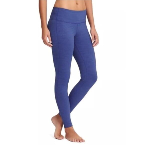 Athleta Chaturanga High Rise Blue Space Dye Women Legging Sz.XS