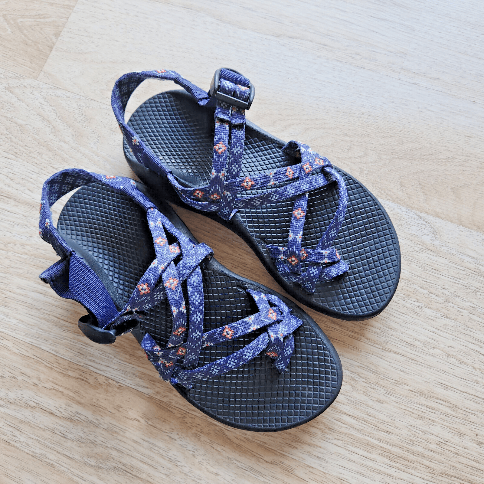 Chaco ZX/2 Classic Strappy Sport Sandals Adjustable Wink Blue Aztec Women's US6