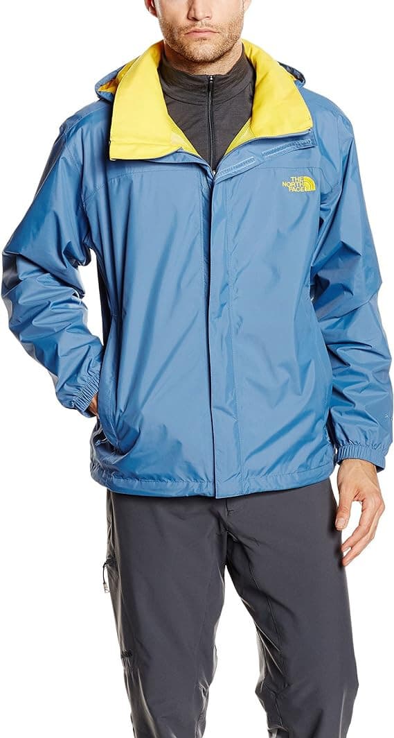 The North Face Resolve Windbreaker Rain Hooded Jacket Waterproof Blue Men's L