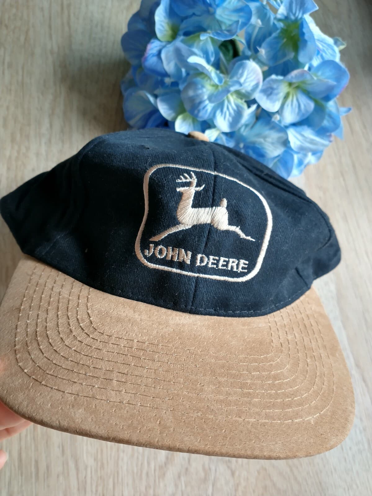 JOHN DEERE by Toppers Trucker Hat Cap Phoenix Ride & Drive Embroidered Black Tan