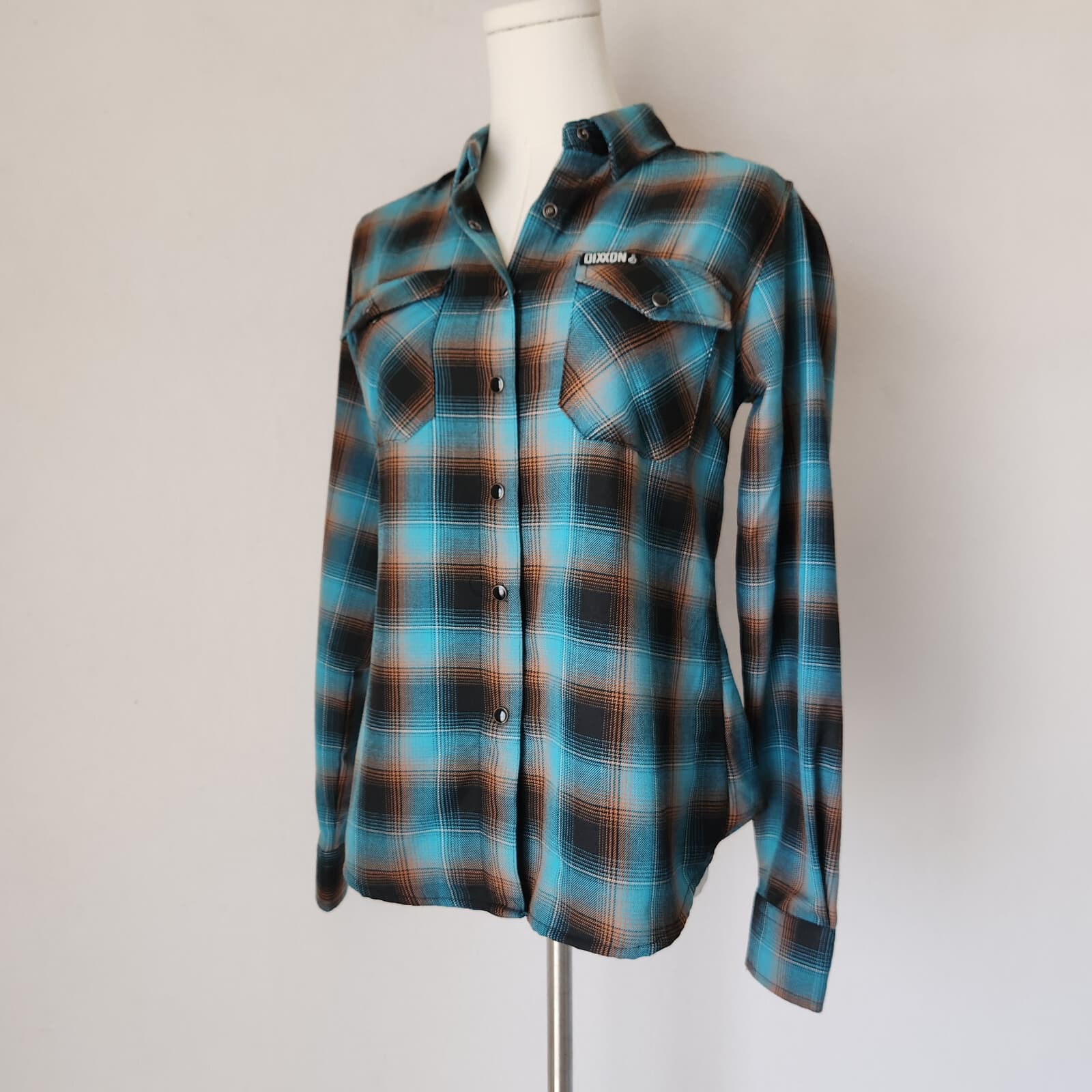 NWoT Dixxon x Switch Suspension Flannel Western Shirt Snap Long Sleeve Women's S
