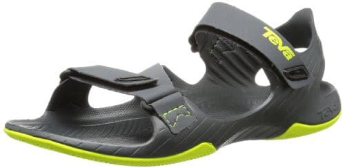 Teva Barracuda Hiking Sport Sandals Waterproof Adjustable Black Green Men's US8