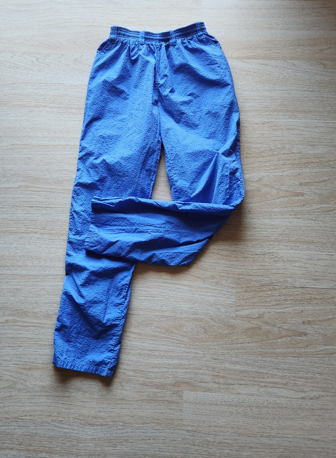 Vintage Patagonia USA Made Track Pants Elastic Waist Pocket Texture Purple Sz.M