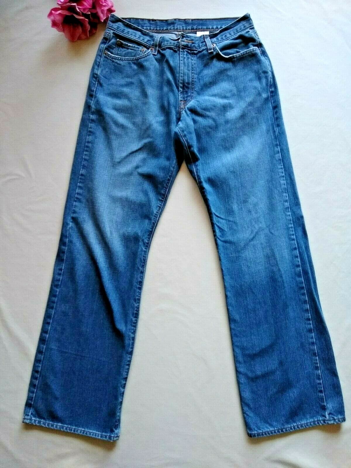Lucky Brand Dungarees by Gene Montesand Classic Fit Jeans Straight Blue Men 32