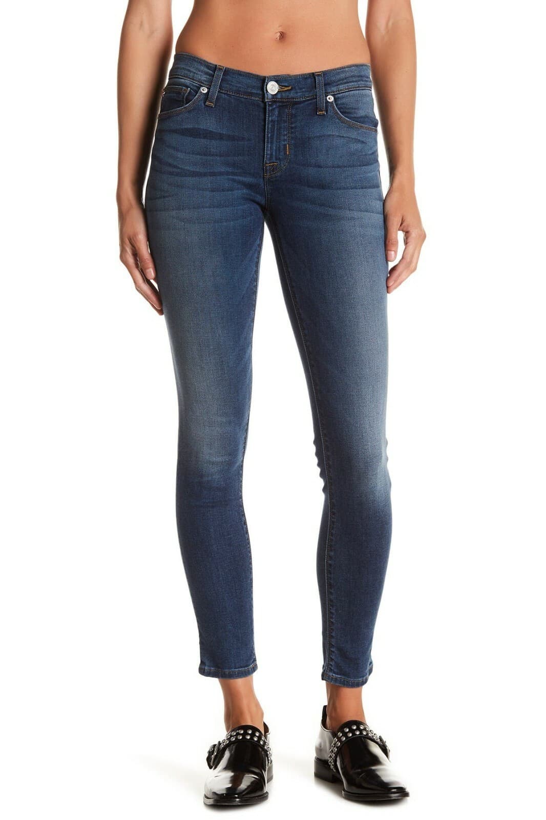 Hudson Jeans Krista Super Skinny Women Jeans High Rise Medium Wash Blue Sz.28