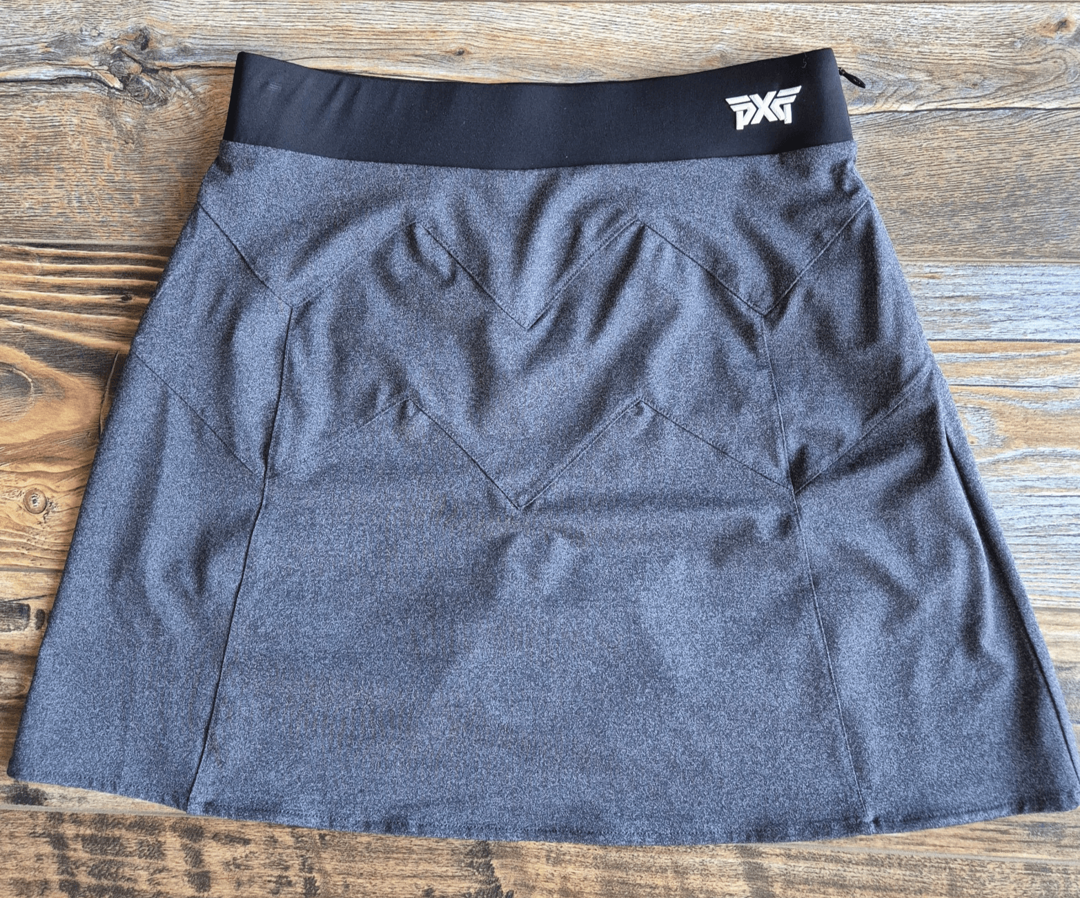 PXG Parsons Xtreme Golf Made in Korea Golf Skort Side-Zipper Pocket Grey Women S