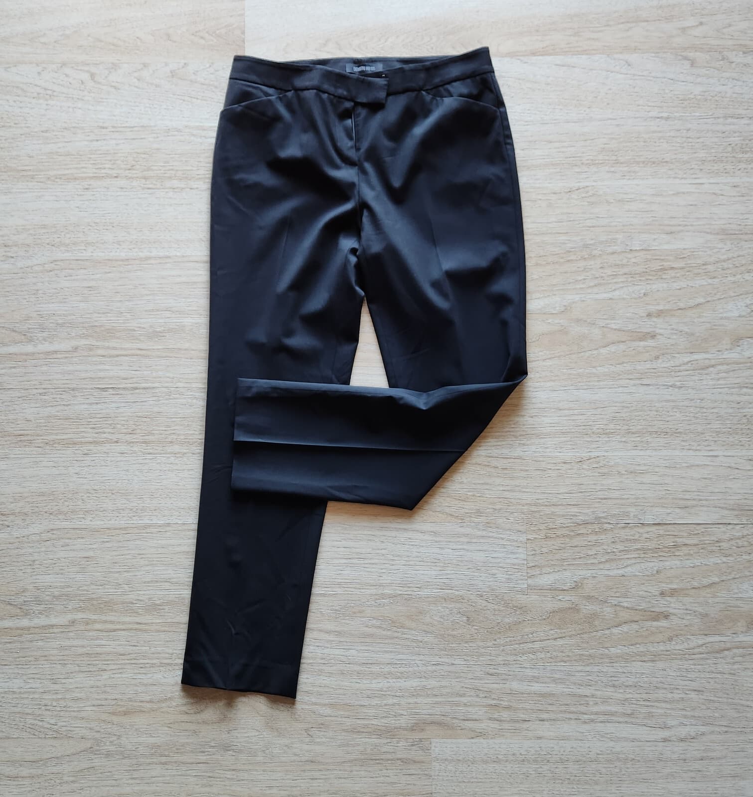 Lafayett 148 NY Stretch Wool Career Trousers Pants Slim Zip Pocket Blue Women 4