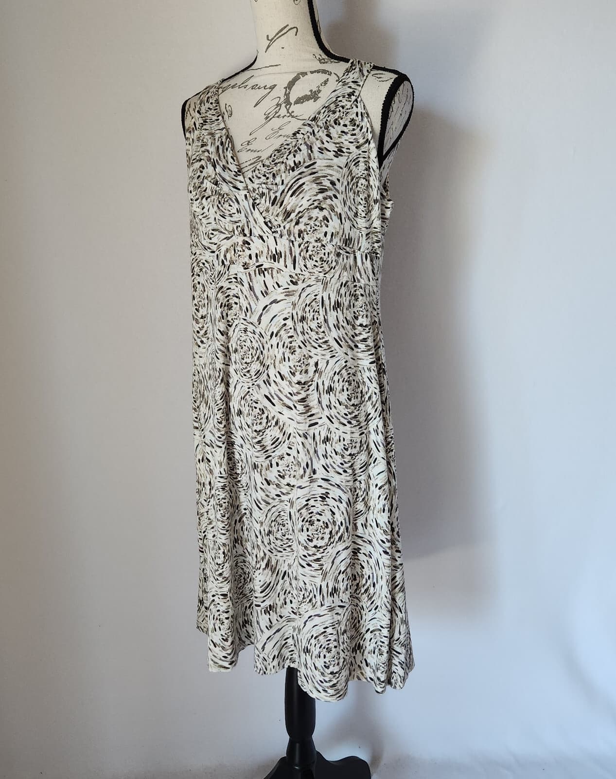 NWT Aventura Clothing Celeste Sheat Dress Sleeveless Knit Earl Grey Women's XL