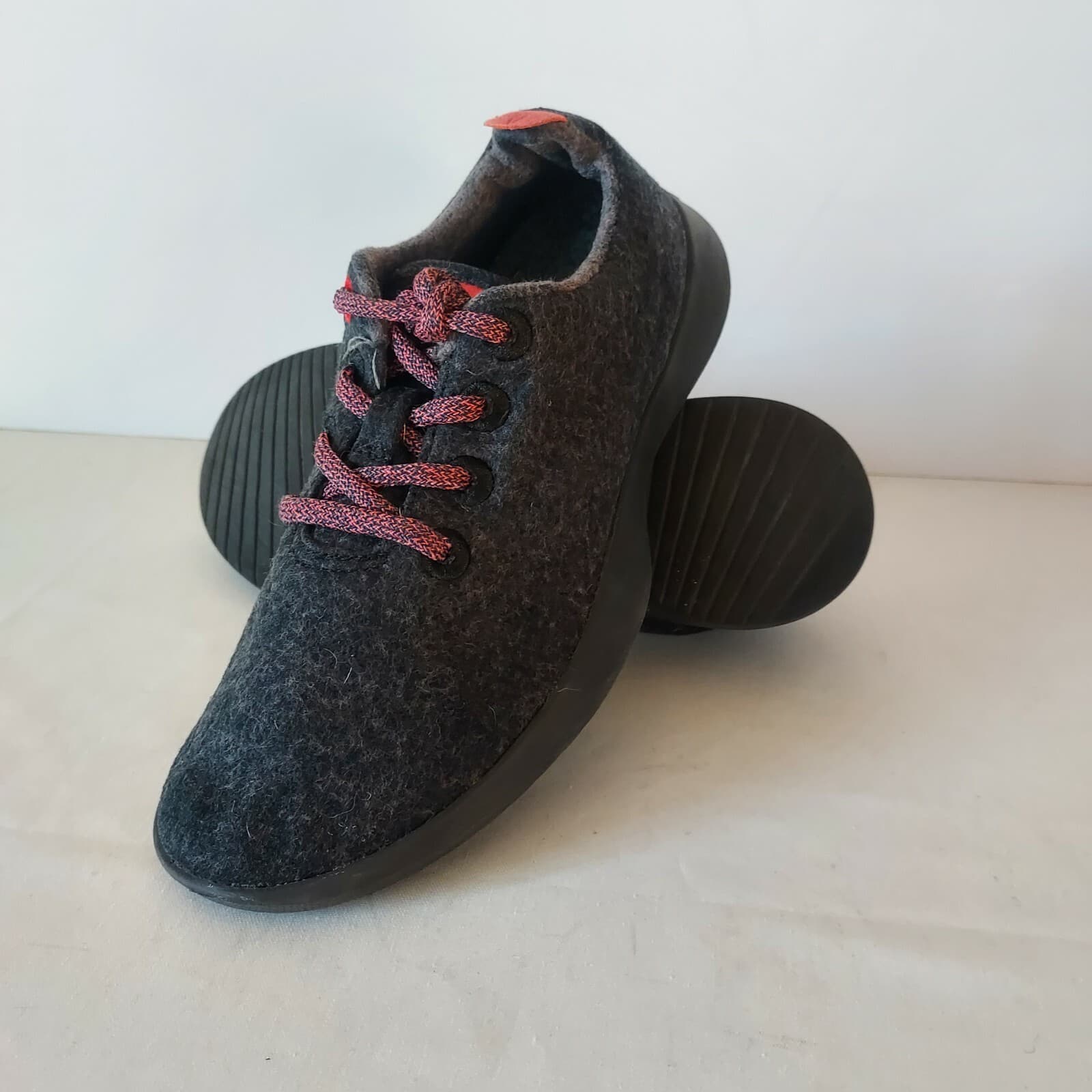 Allbirds The Wool Runners Shoe Lace NZ Superfine Merino Wool Black Women US7