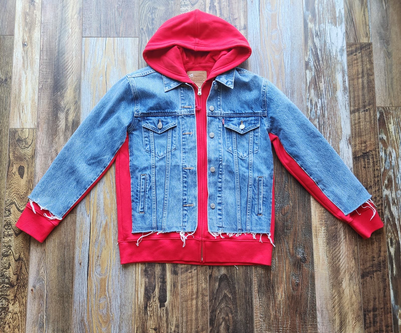 Levi's "Not For Resale" Premium Ex-Boyfriend Hybrid Hood Trucker Jacket Unisex S