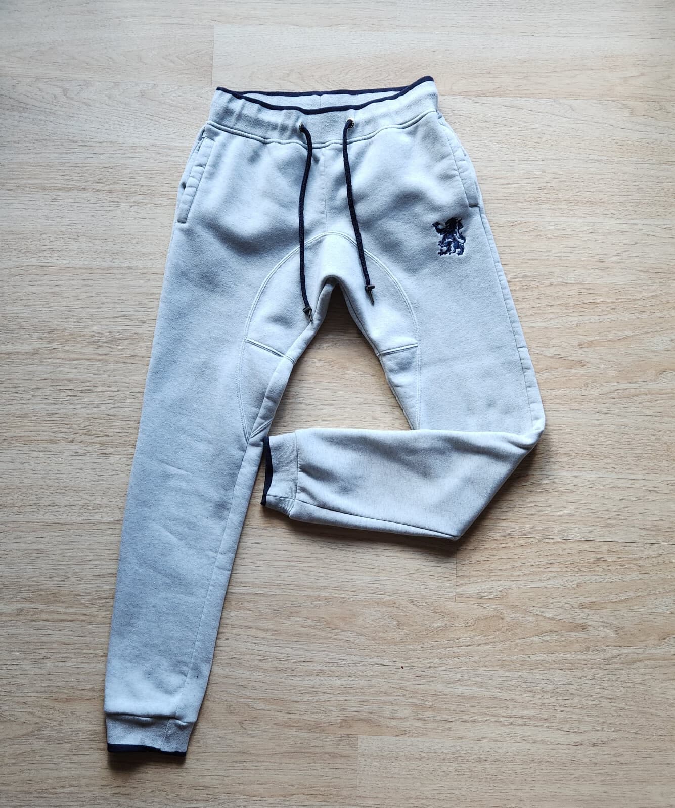 Fusai Athletic Jogger Sweatpants Fleece Lined Pocket Drawstring Grey Men's M