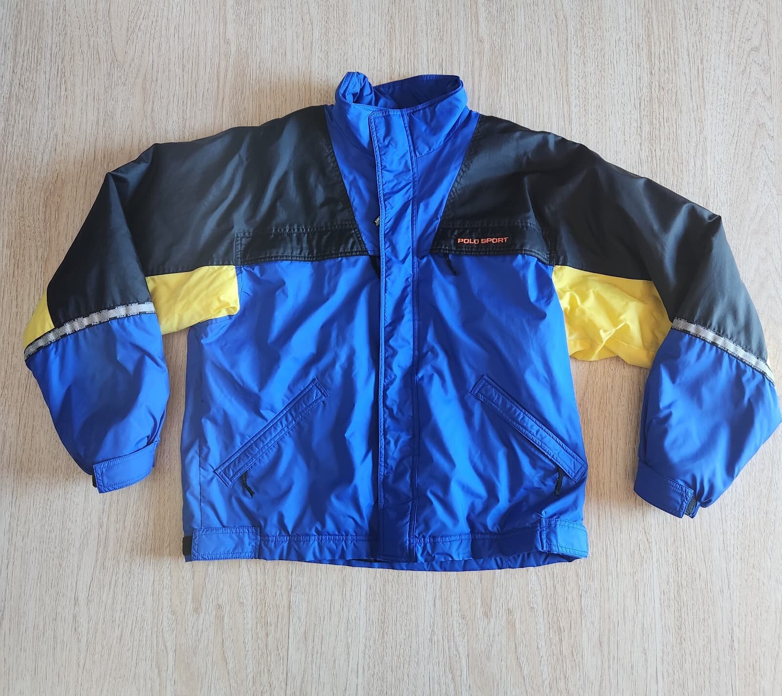 Vintage'90 Polo Sport Ralph Lauren Technical Winter Jacket Water Resistant Men L