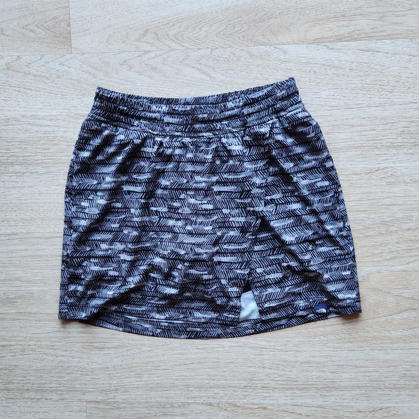 The Nort Face Flashdry Faux Wrap Active Skort Elastic Waist Black Grey Women S