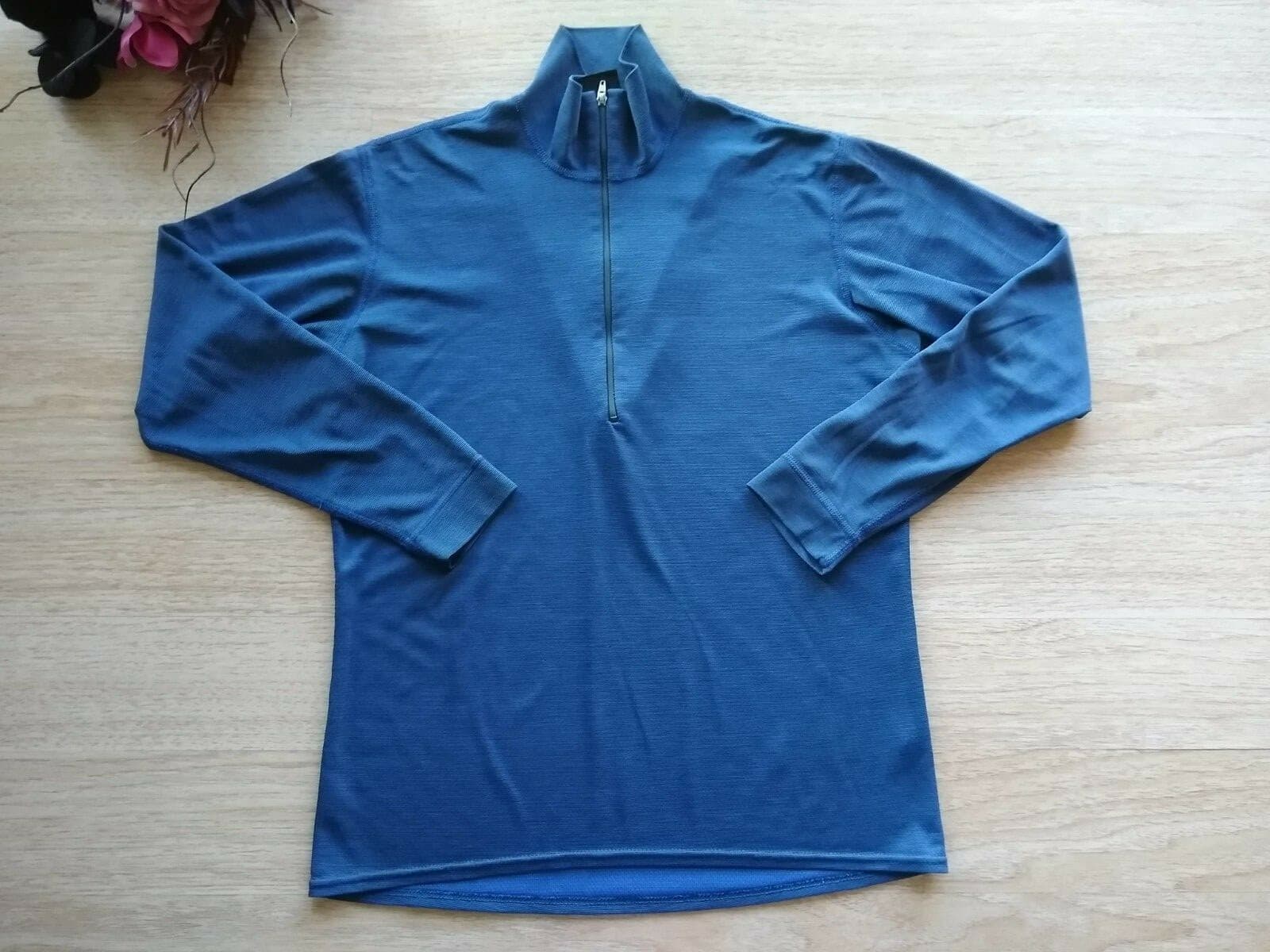 Vintage Patagonia Capilene Thermal Base Layer Shirt 1/4 Zip Blue XS Made in USA
