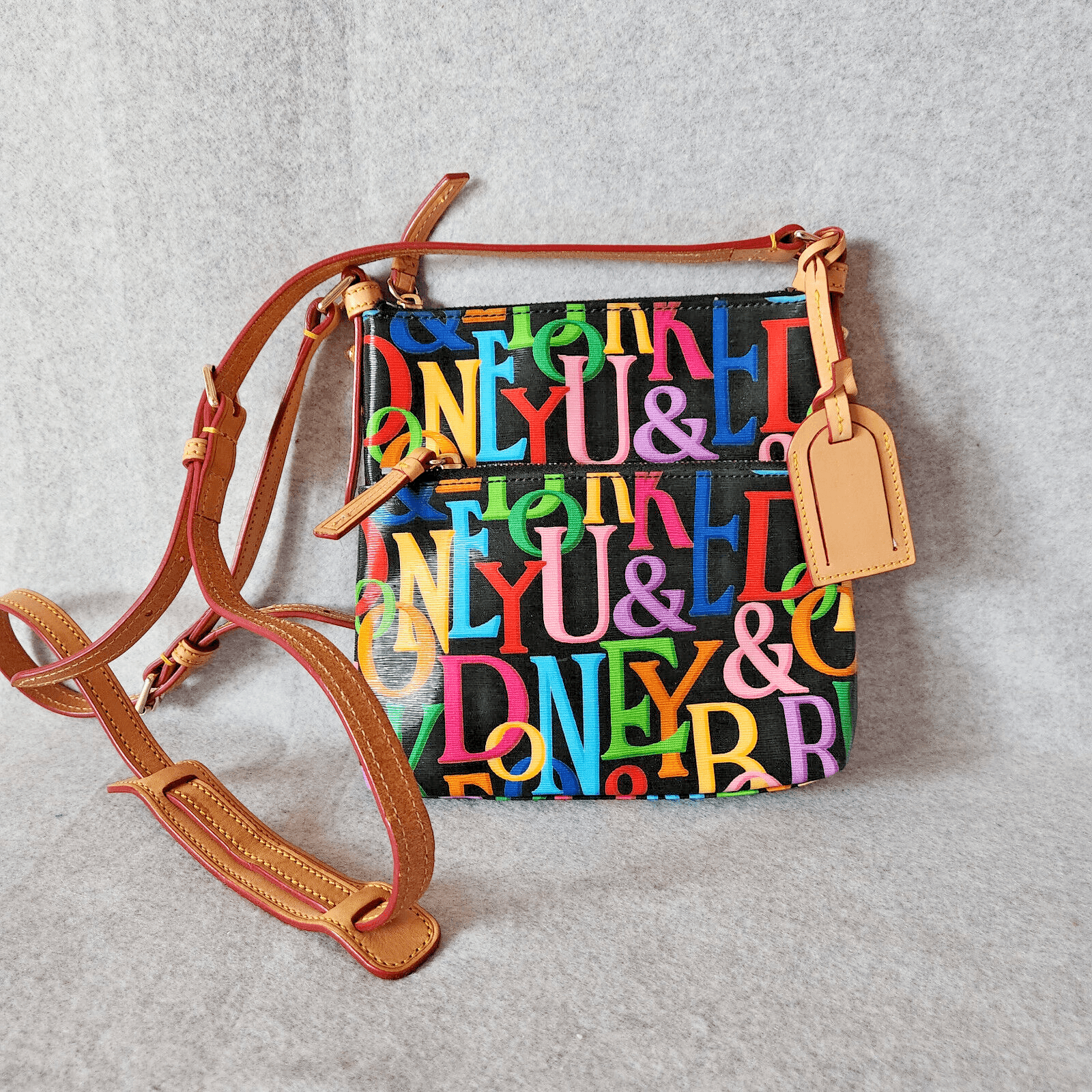 Dooney & Bourke Multicolor Grafica Retro Crossbody Bag Leather Polyvinyl-Coated