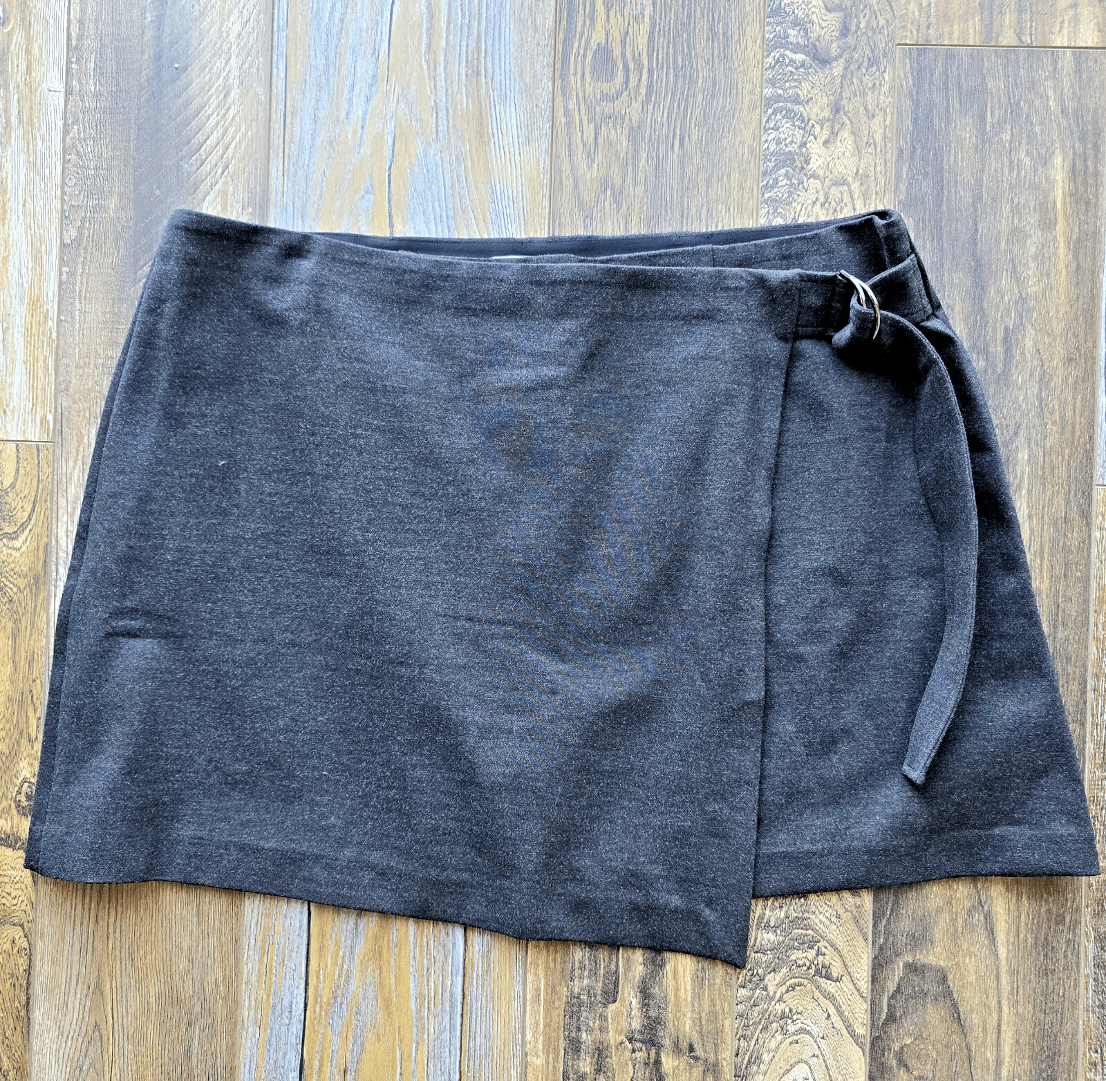 NEW SPANX Smooth Ponte Wrap Mini Skirt Skort Elastic Waist Stretch Black 3X/3T