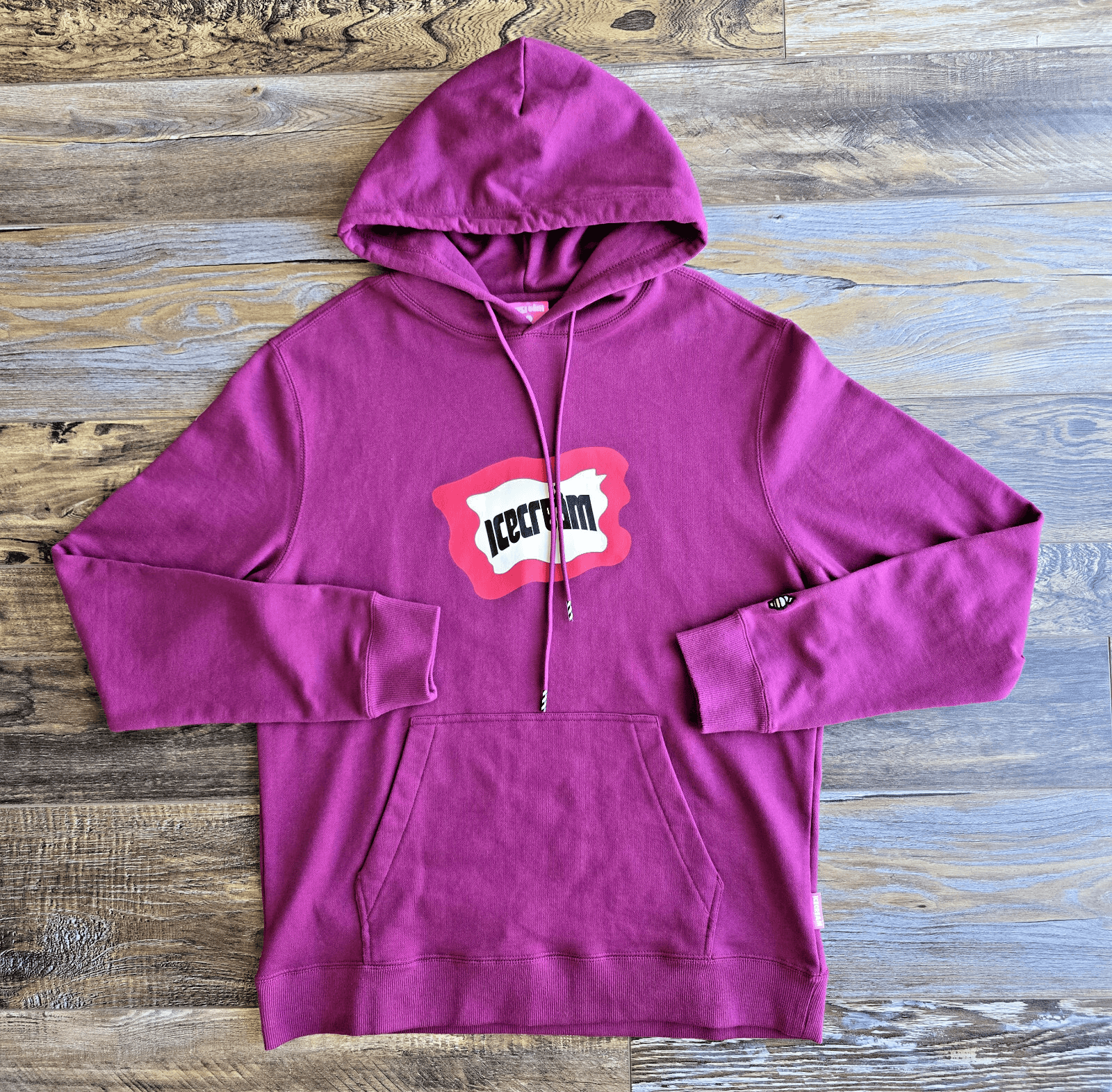 NWoT Billionaire Boys Club ICECREAM Hoodie Sweatshirt French Terry Pink Men's L