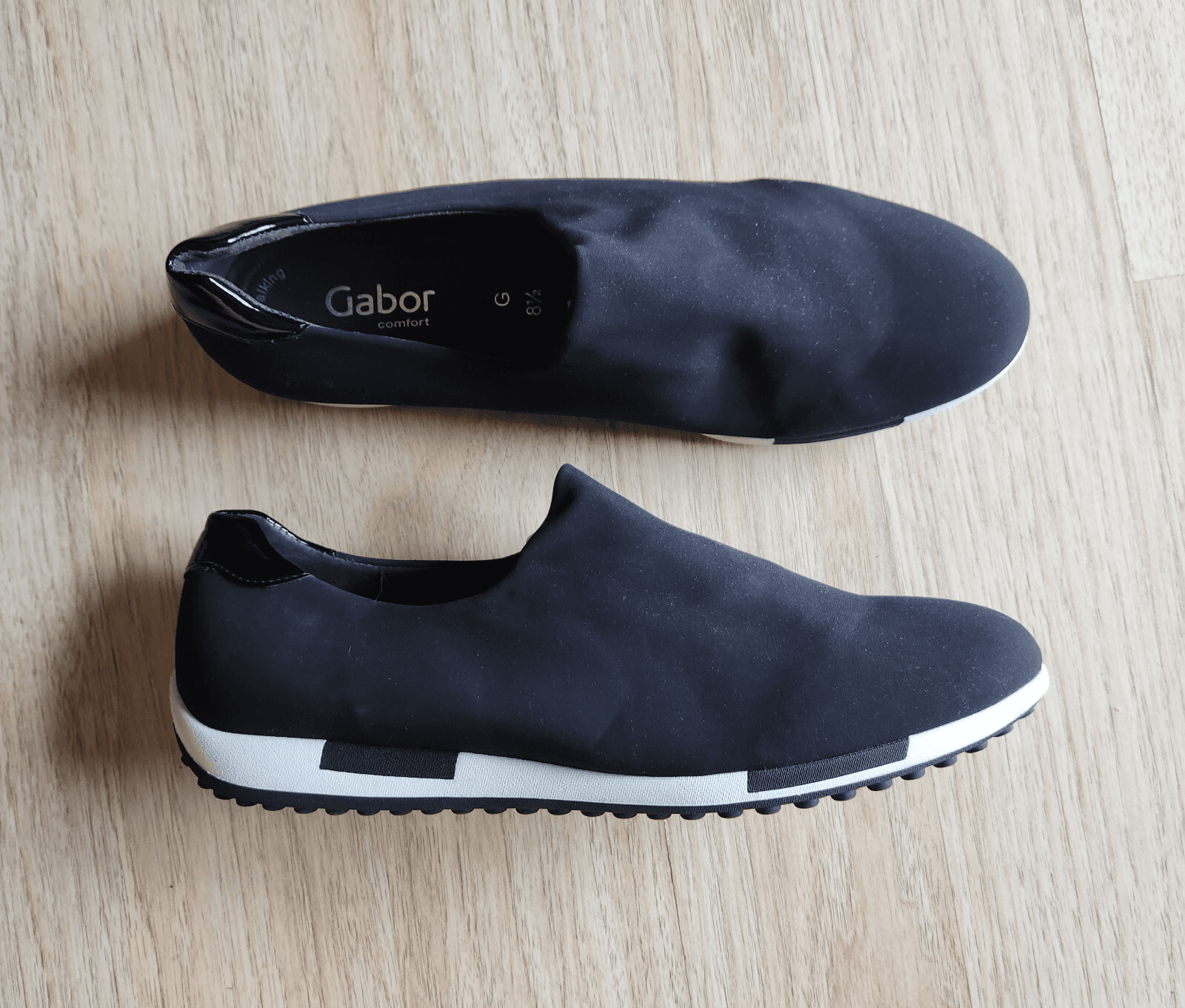 Gabor Comfort Easy Walking Slip-On Trianer Shoes Elastic Front Panel UK8.5 US11