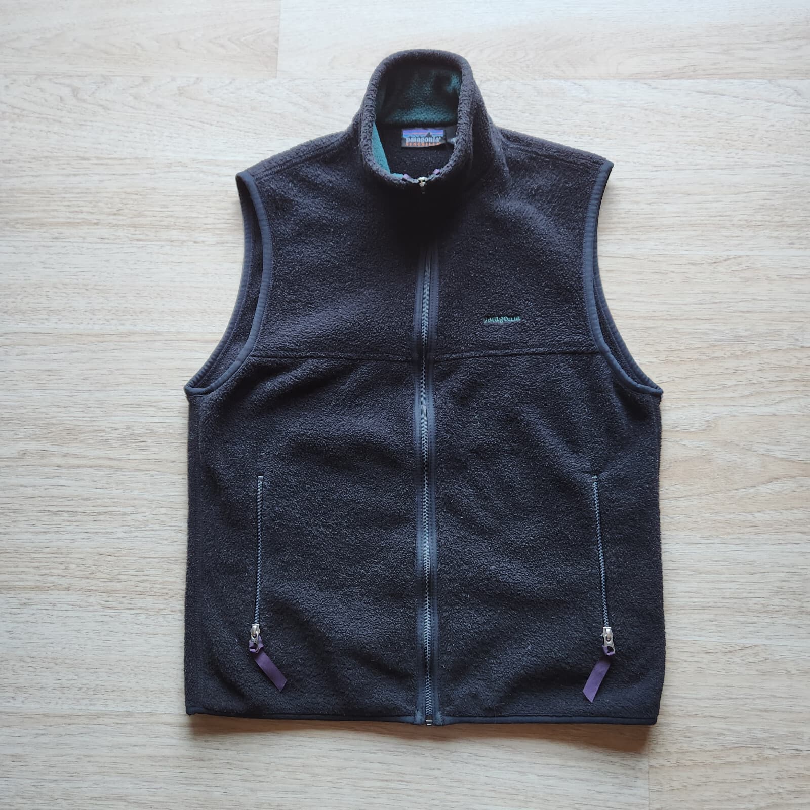 Vintage Patagonia Made in USA Synchilla Fleece Vest Full-Zip Pocket Women's M