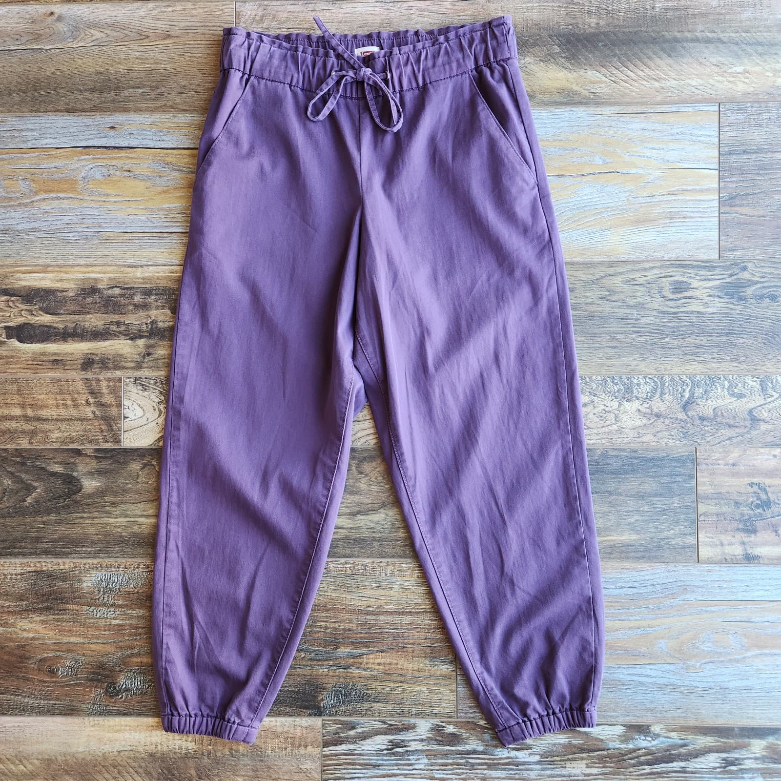 NEW Levi's Not For Resale Off Duty Jogger Elastic Waist Hortensia Purple Women S