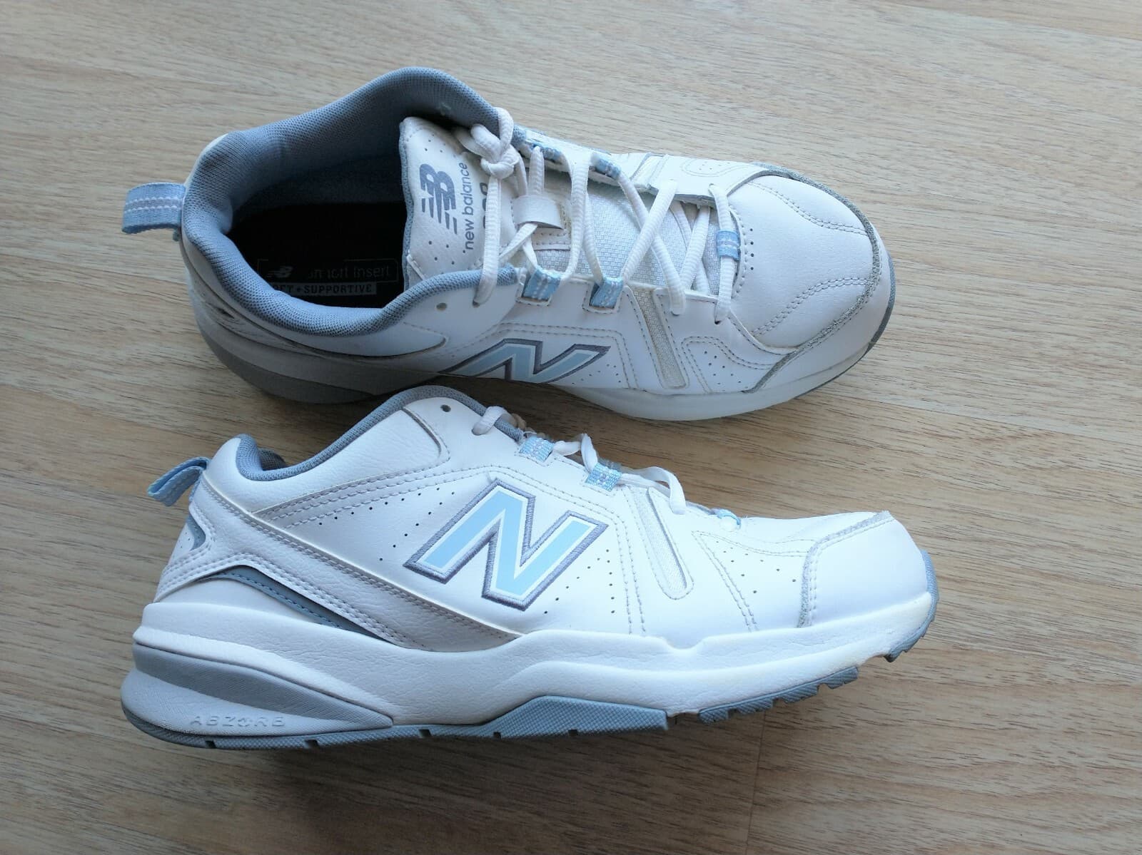 New Balance 608 Women Lace Cross Trainer Sneakers Lace White US11 EUR43