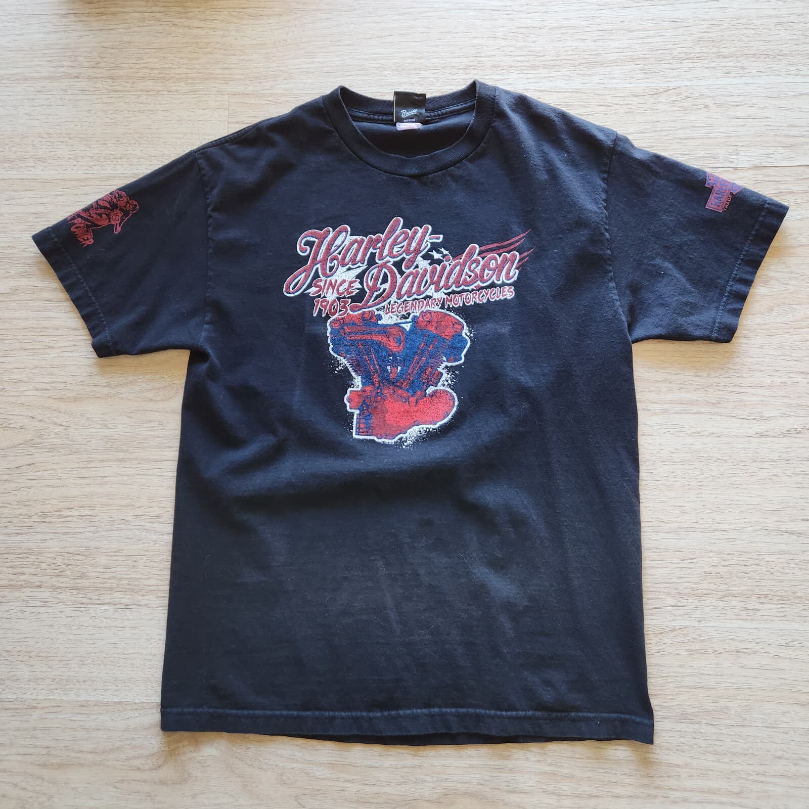 Harley-Davidson Grand Canyon Mayer AZ T-Shirt Short Sleeve Black Men Chest 42"