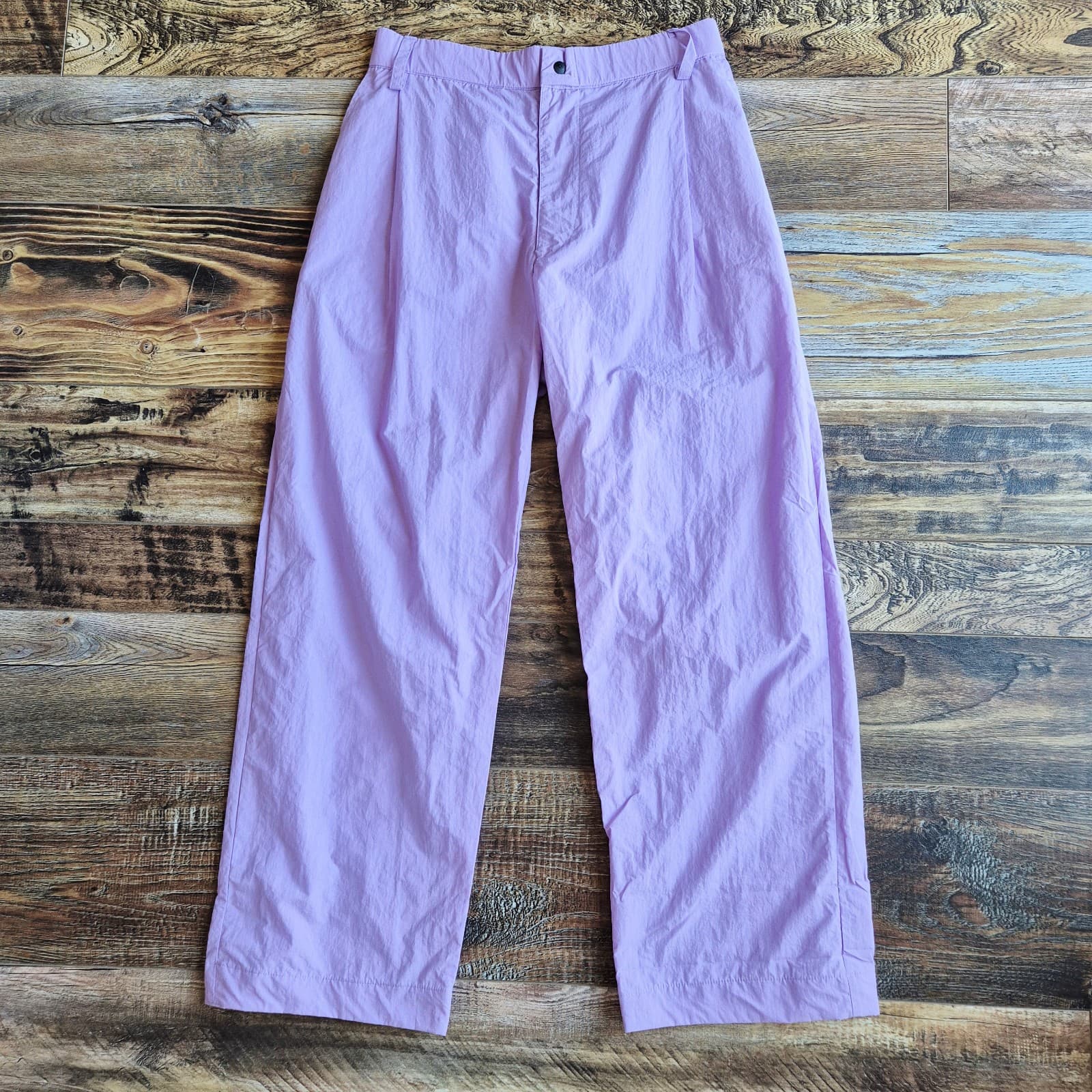 Hermanos Koumori Contemporary 24/7 Runner Pants Straight Zip Purple Women's M