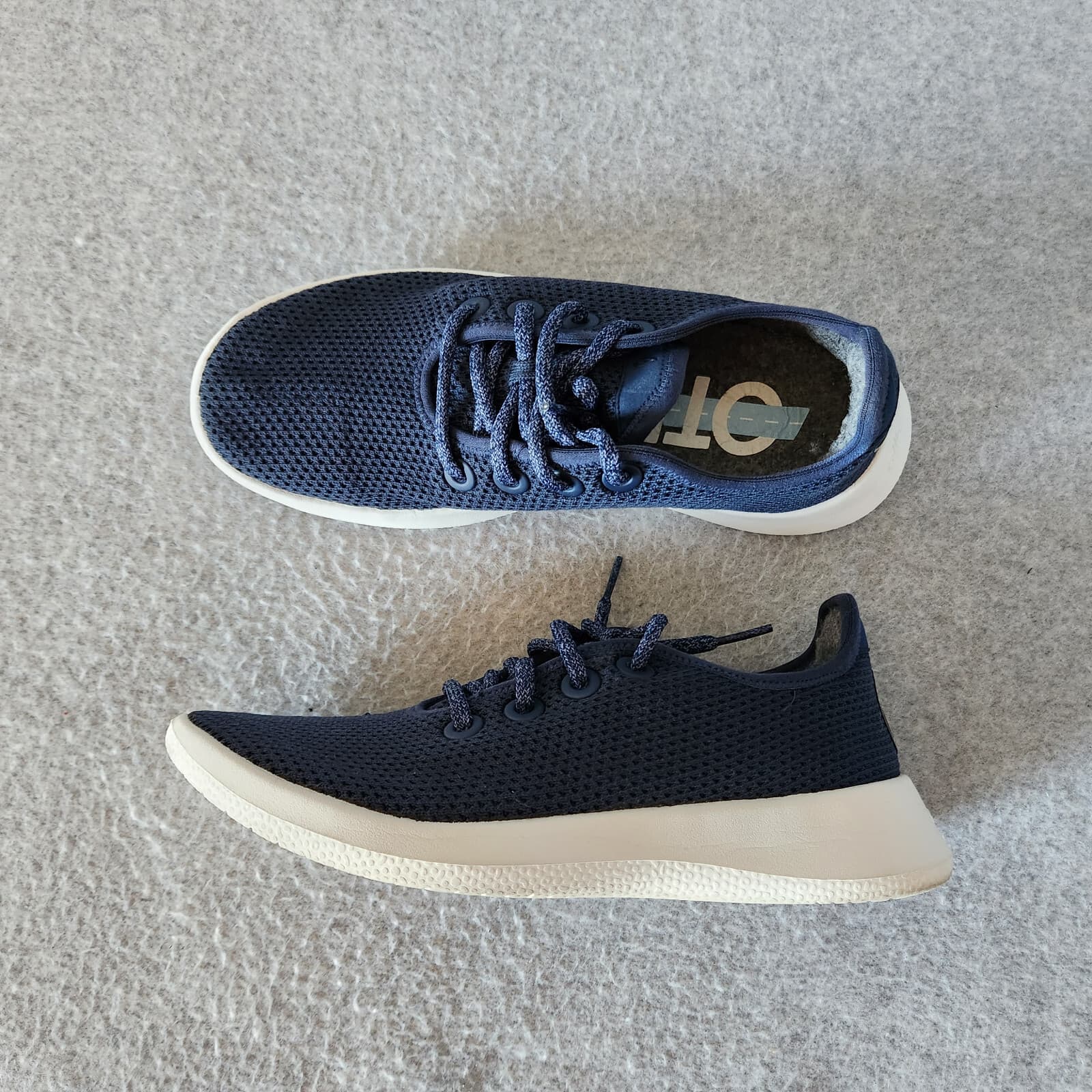 Allbirds Tree Runner OTR Tencel Knit Walking Shoes Lace Up Blue Women's US8