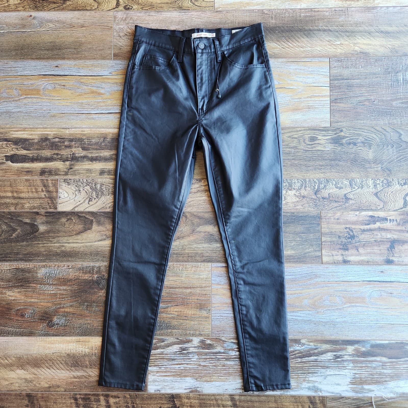 NEW Levi's Premium "E" Sample Not For Resale Highway Skinny Jeans Coat Black 27