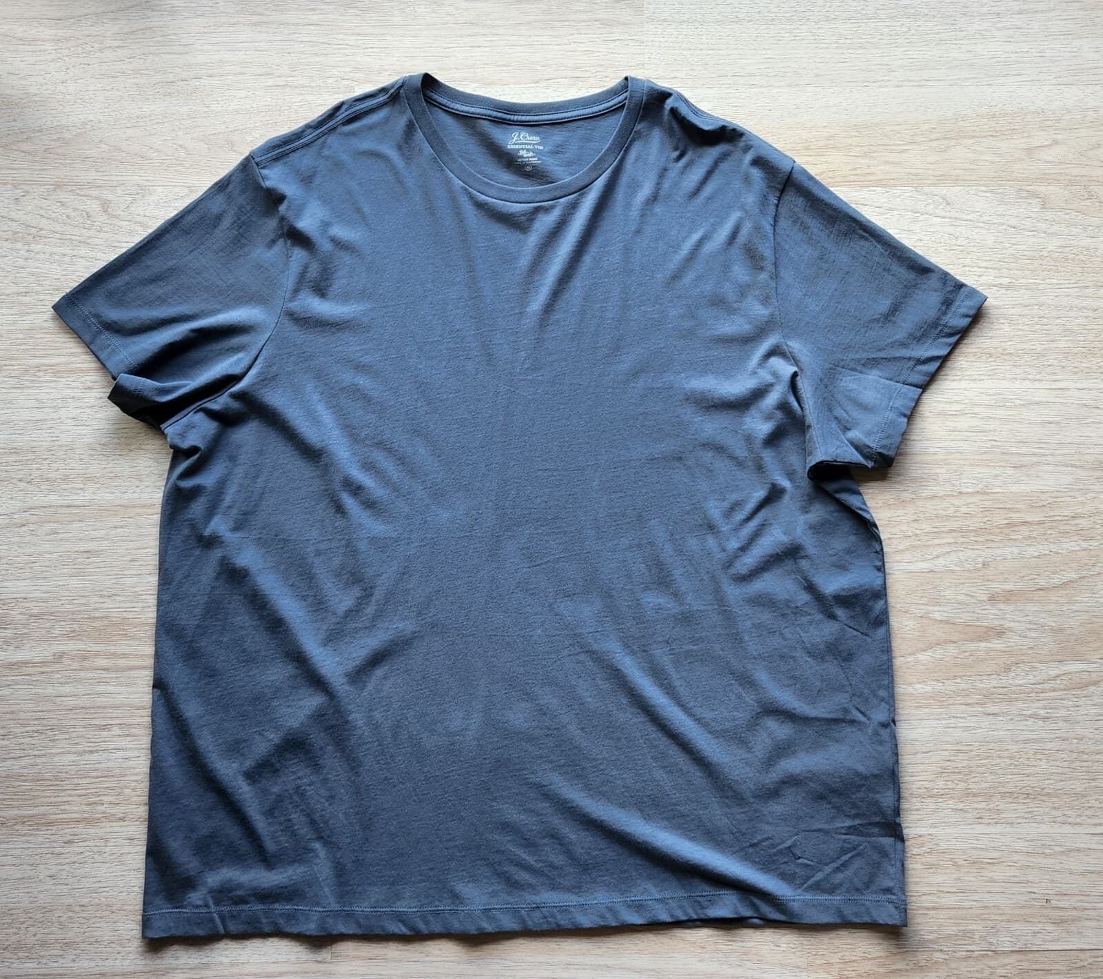 J.Crew Essential Tee-Shirt Knit Goods Short Sleeve 100% Cotton Grey Men 4X