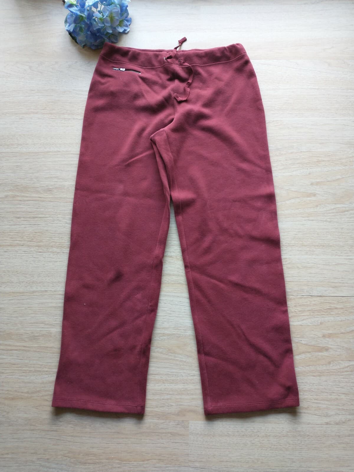Tommy Bahama Sweatpants Drawstring Elastic Waist Red Cotton Blend Women Sz.L