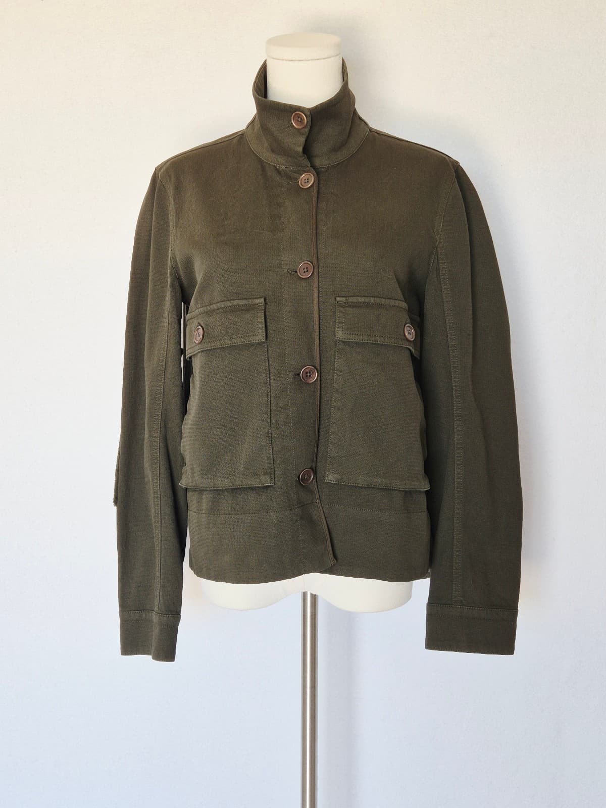 NWoT Standard James Perse Made in Italy Cropped Utility Jacket Green Women's 1-S