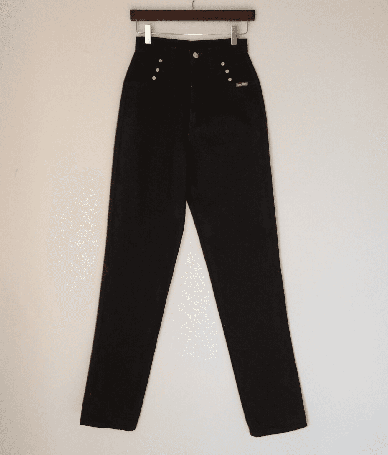 Vintage Rockies Y-York High Waist Jean Bareback Black Women 27/5 Inseam 36