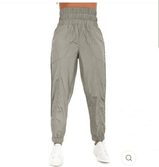 NWoT FREE PEOPLE Movement The Way Home Jogger Pants High Rise Arctic Mist Sz.L