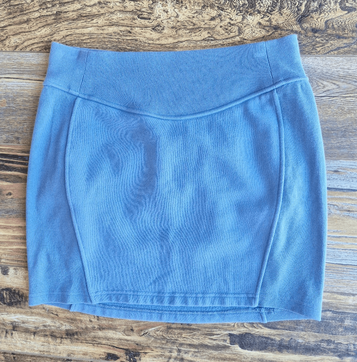 Lululemon Scuba High-Rise Mini Skirt Pull-On Fleece Knit Oasis Blue Women's M