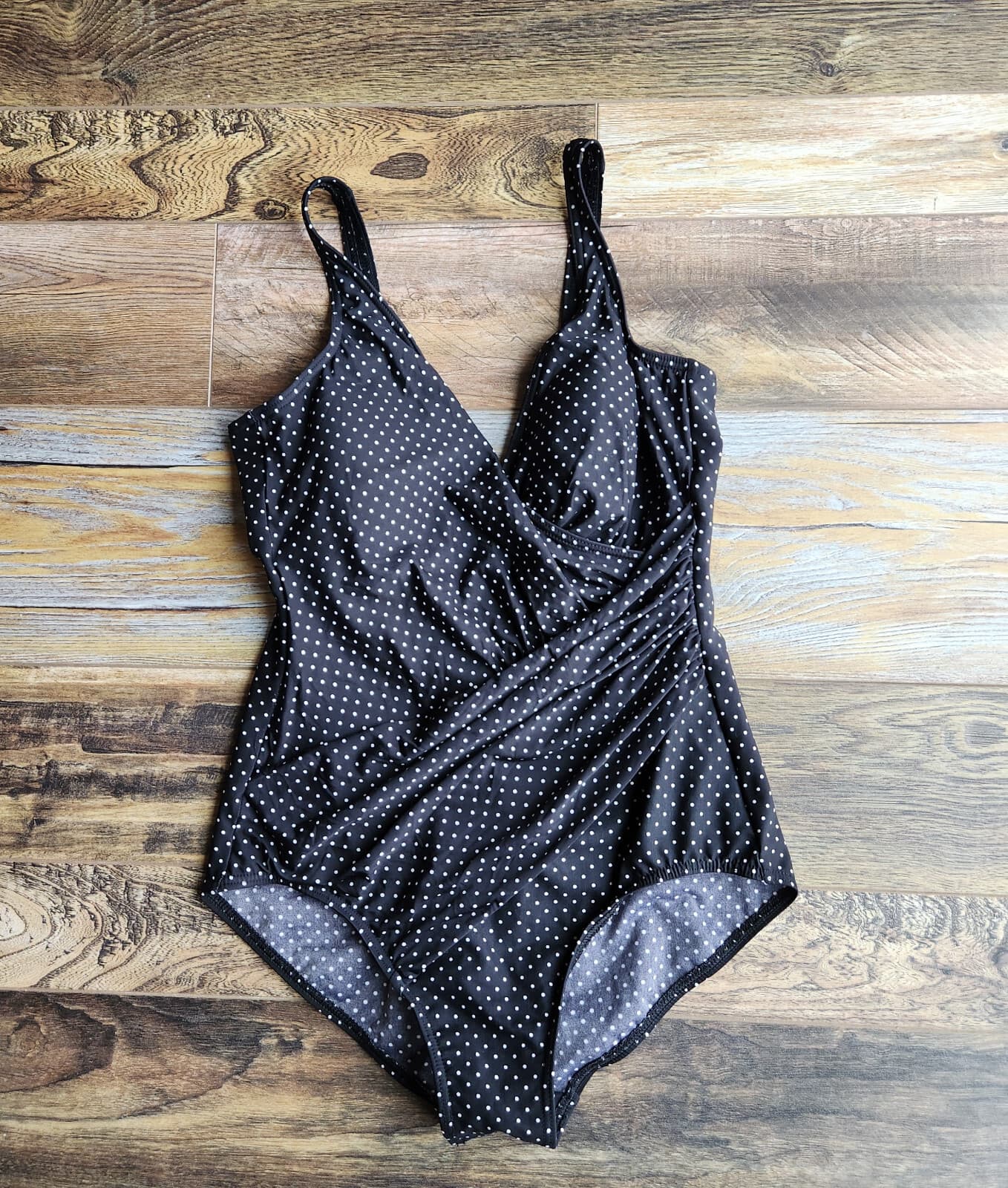 Miraclesuit Pin Point Oceanus One Piece Swimsuit Body Control Black EU41 US12