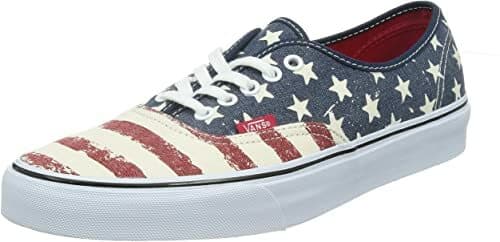Vans Authentic Americana US Flag Unisex Canvas Shoes Sneakers Lace Sz.US M4 W5.5