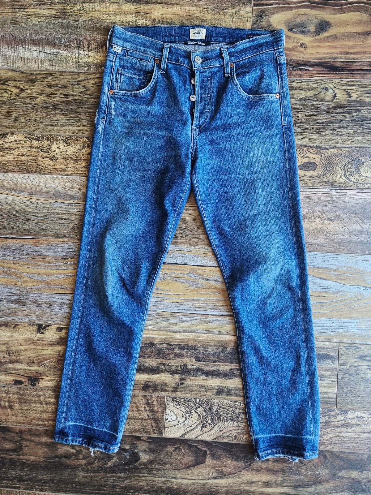 Citizens of Humanity Premium Vintage Emerson Slim Boyfriend Buttonfly Jean Sz.25