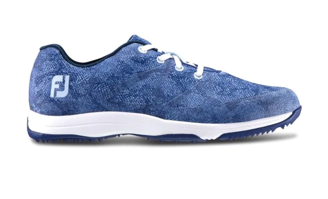 Footjoy Leisure Golf Shoes Waterproof Lightweight Lace-Up Purple Blue Women's 6M