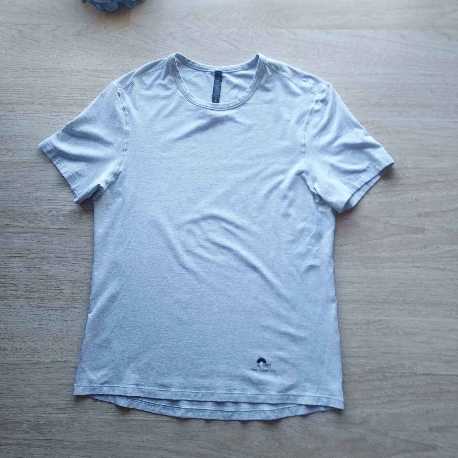 Lululemon Pima Cotton Blend T-Shirt Short Sleeve Primitive Power Grey Men Sz.L