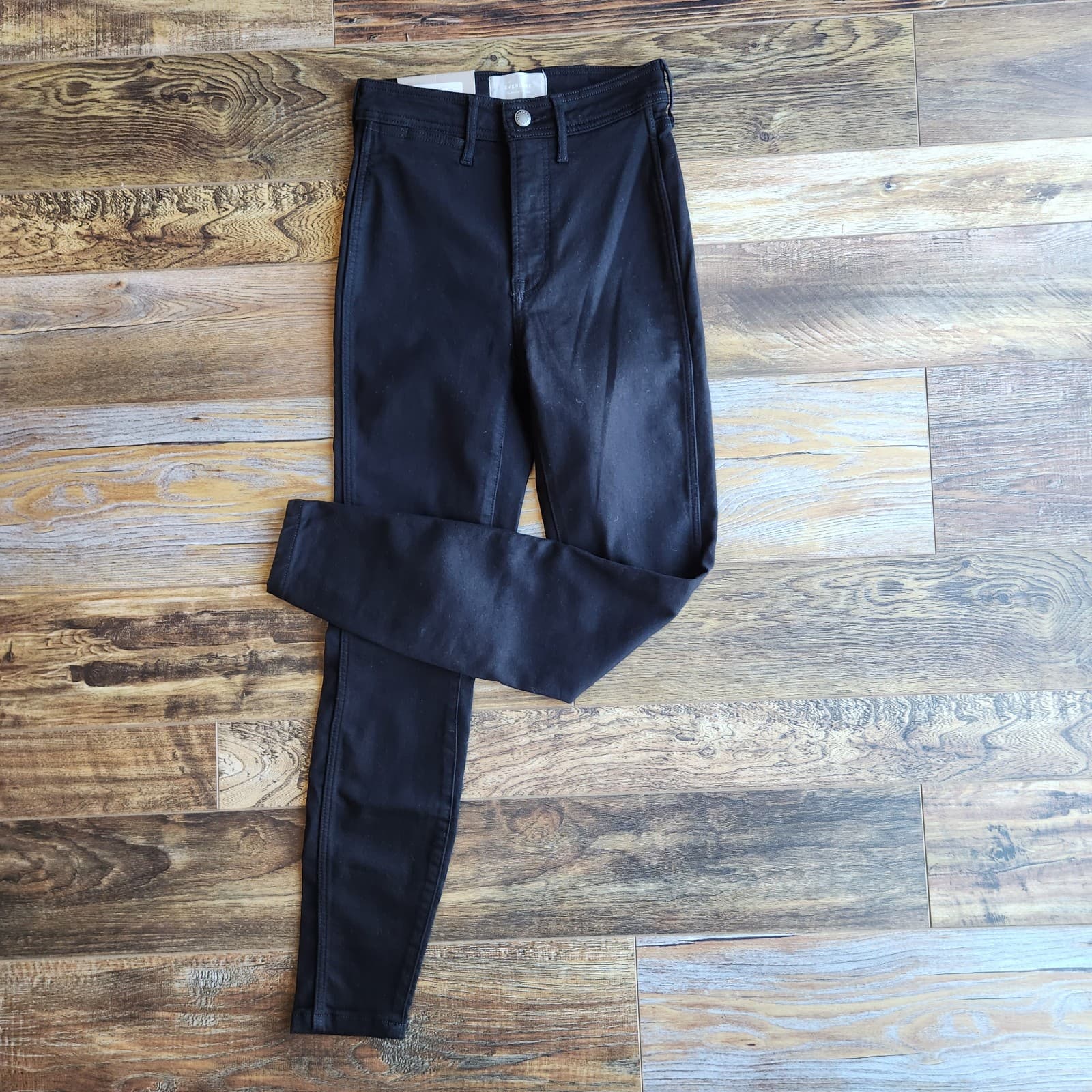 NWT Everlane The Way-High Skinny Jeans Stretch Organic Cotton Black Women's 26