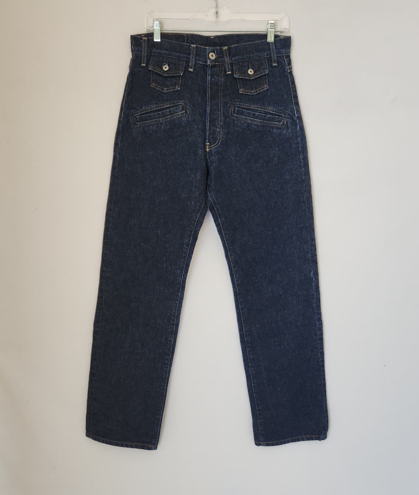 NWoT G-Star 952 Seafarer Shortcut Straight Jean Buttoy Fly Blue Cotton Men 31x32