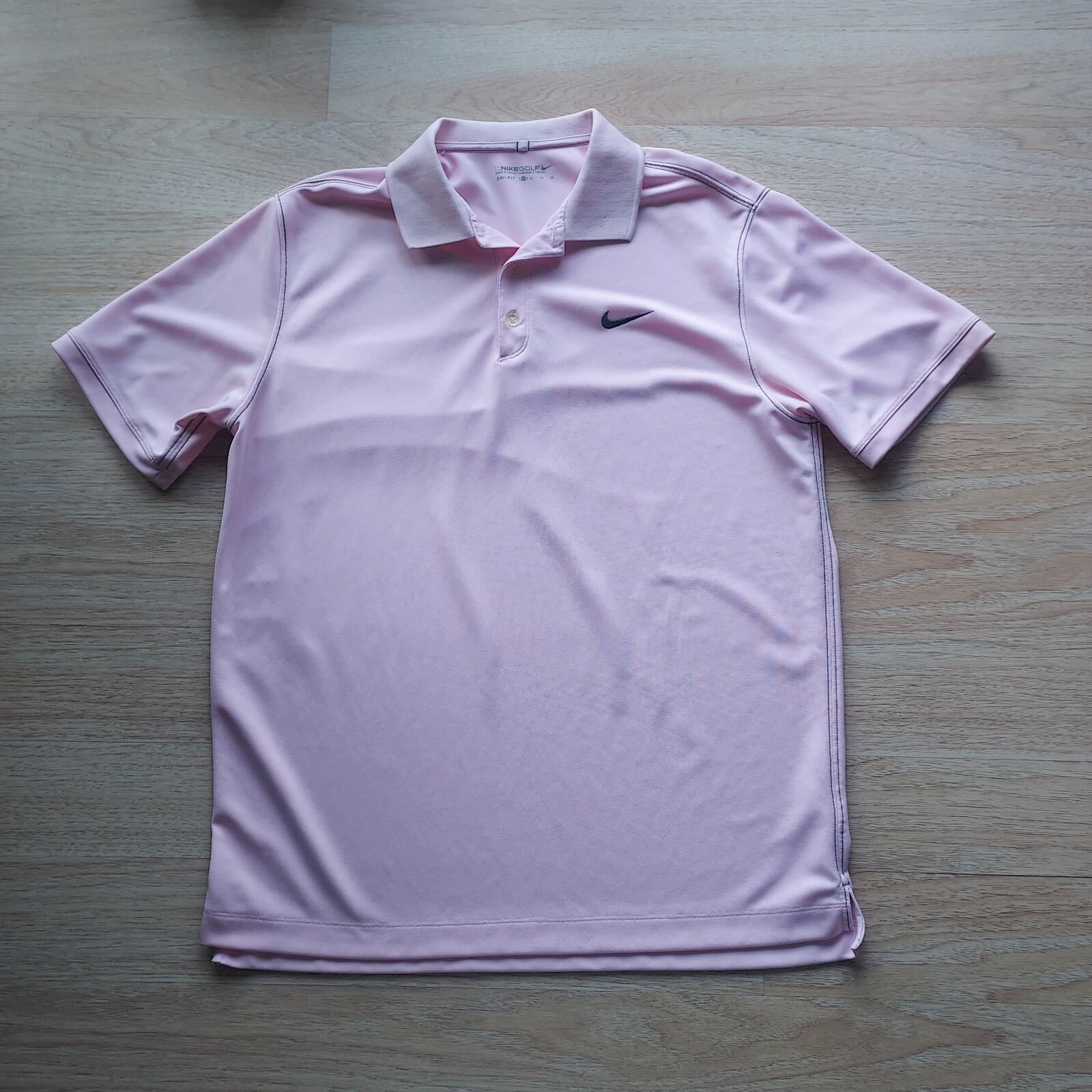 Nike Golf Dri-Fit Polo Shirt Short Sleeve Pink Polyester Men Sz.XL