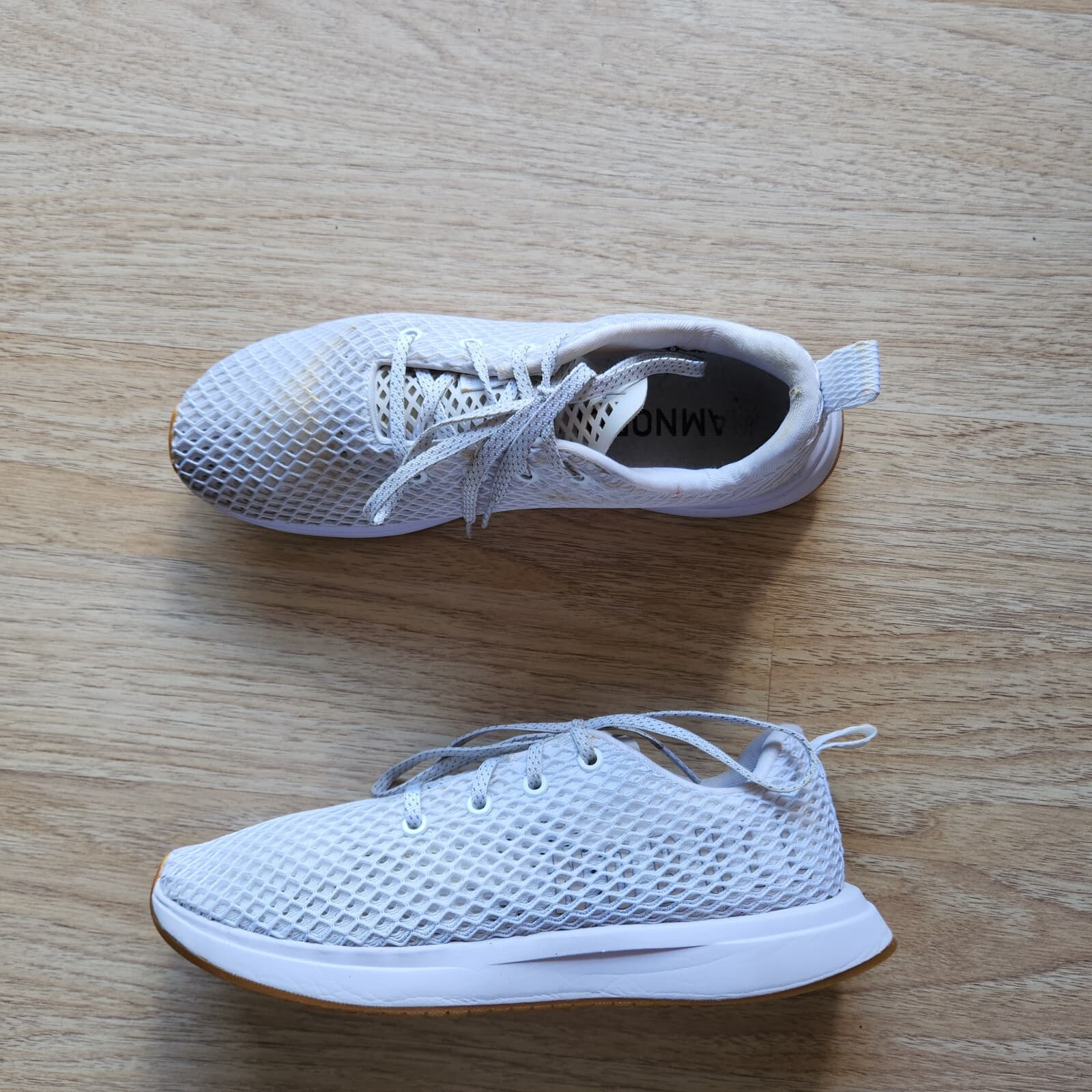 Nobull Mesh Runner Sneakers Lace-Up Flexible Support White Unisex US M8.5 W10