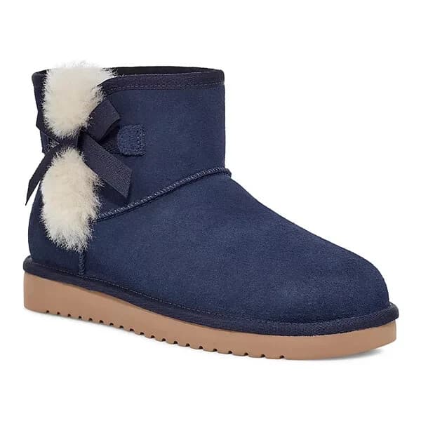 Koolaburra by UGG Victoria Mini Blue Suede sheepskin sockliner Boots Women's US8