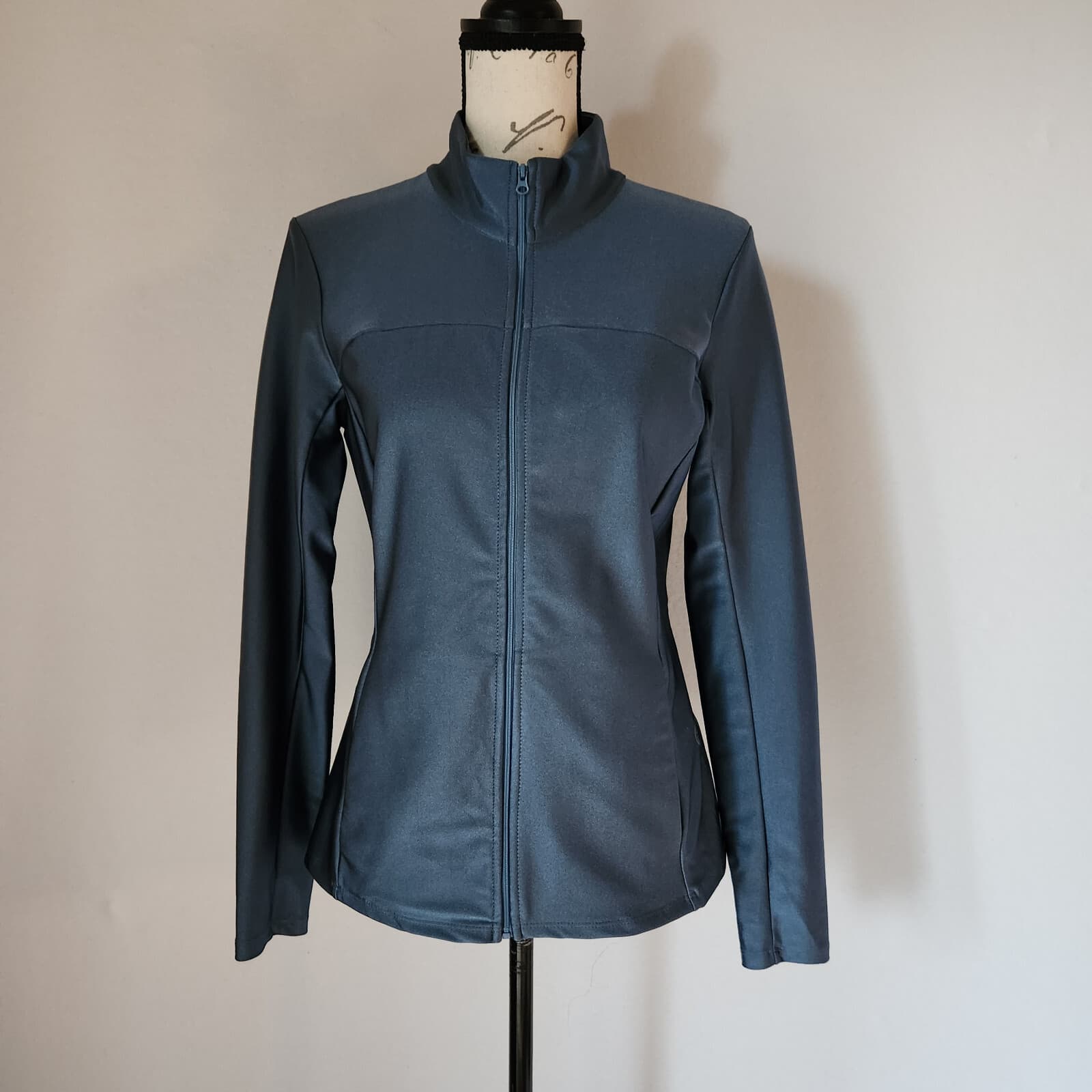 NWoT Foray Golf Shine Full-Zip Layer UV Protecting Jacket Pocket Blue Women's M