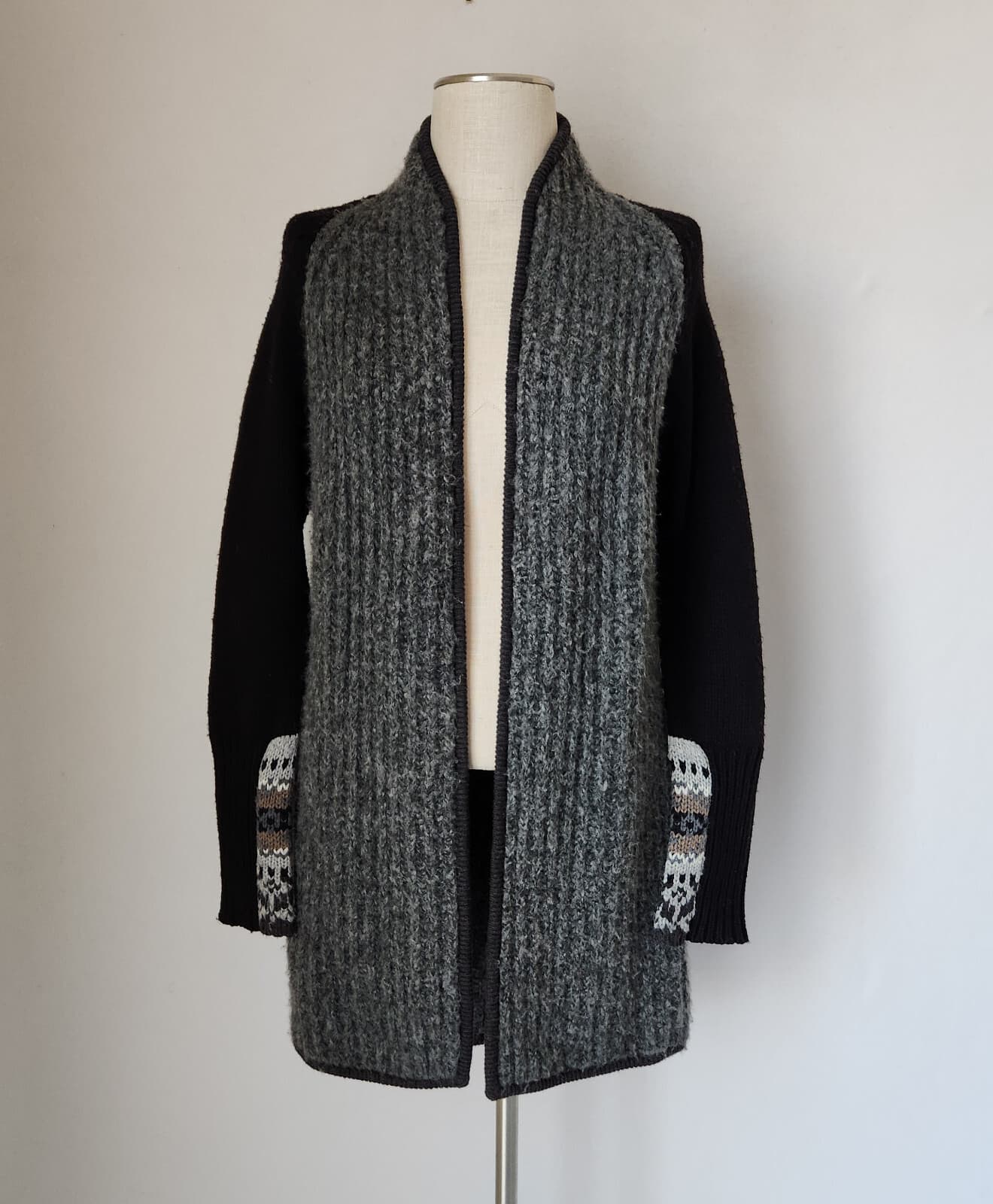 Smartwool CHUP Speren Wrap Sweater Open Cardigan Pocket Merino Wool Blend Sz.M