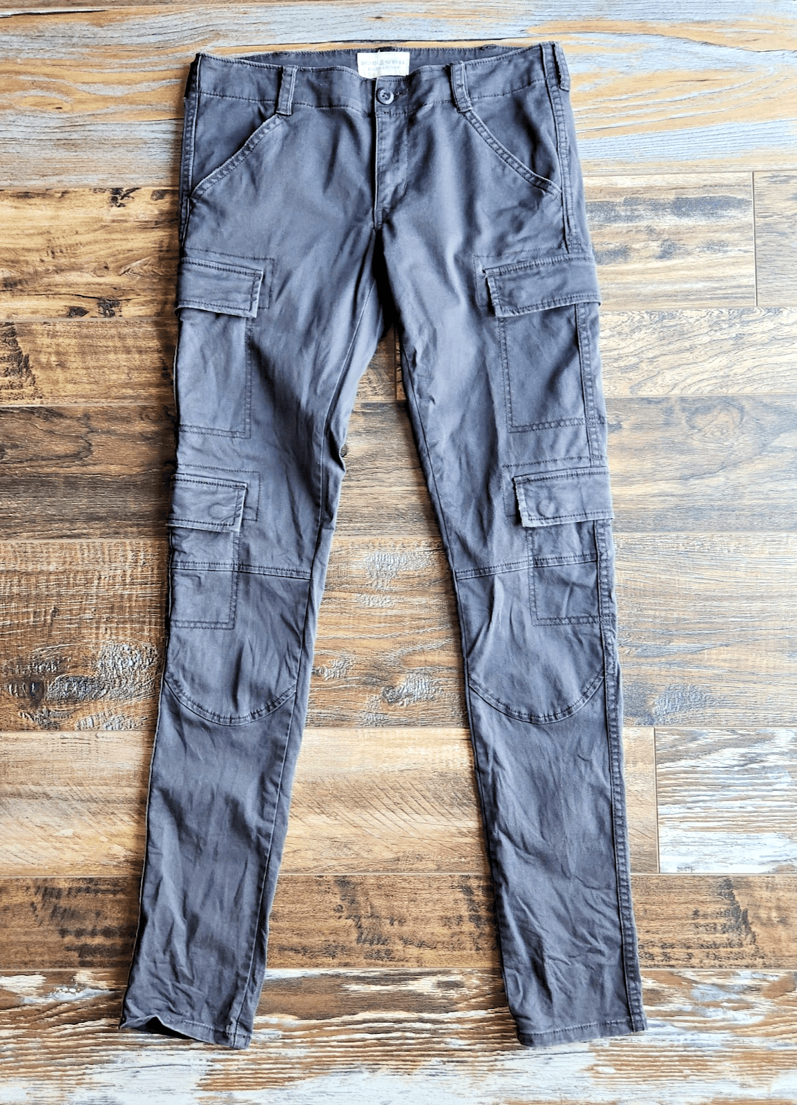 Denim & Supply Ralph Lauren Skinny Cargo Pants Cotton Blend Black Women's 27