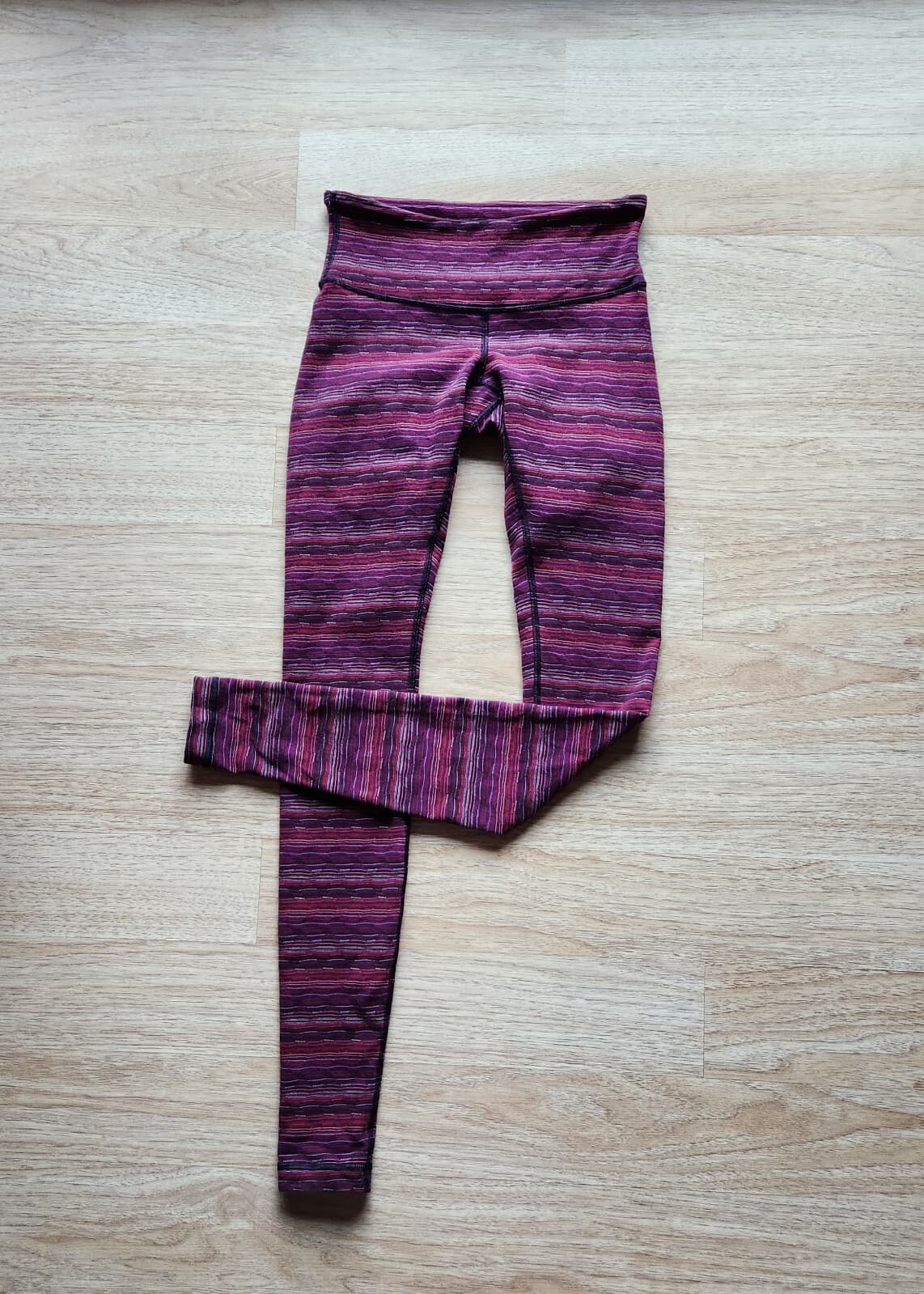 Lululemon Wunder Under High Rise Legging Space Dye Twist Regal Plum Alarming 4